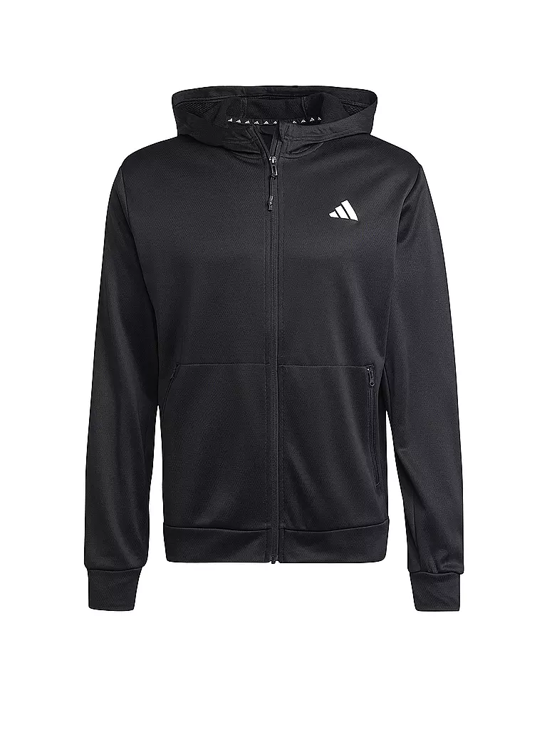 ADIDAS Herren Kapuzenjacke TR ES FZ schwarz